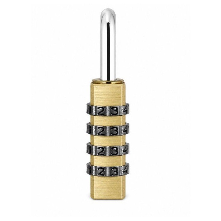 Cadenas a combinaison - ABUS - 165/40 - 4 chiffres - Laiton massif - Sécurité accrue Cadenas a combinaison - ABUS - 165/40 - 4 chiffres - Laiton massif - Sécurité accrue