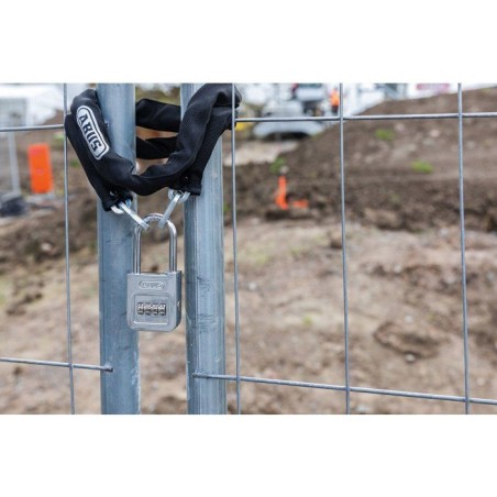 Cadenas a combinaison - ABUS - 160/50HB50 - 4 chiffres - Chromé - Haute anse