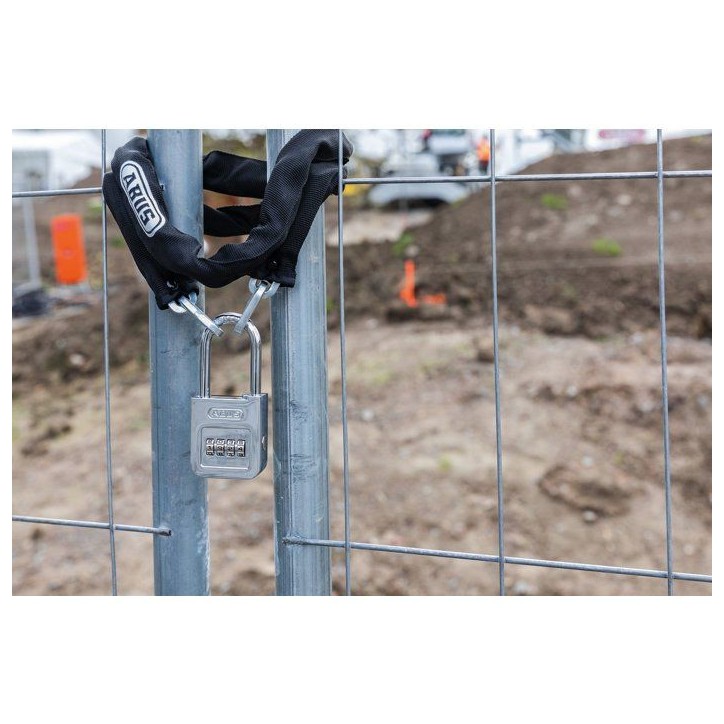 Cadenas a combinaison - ABUS - 160/50HB50 - 4 chiffres - Chromé - Haute anse Cadenas a combinaison - ABUS - 160/50HB50 - 4 chiffres - Chromé - Haute anse