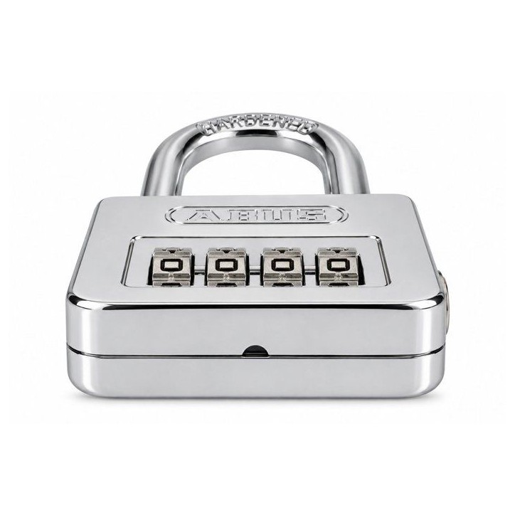 Cadenas a combinaison - ABUS - 160/50HB50 - 4 chiffres - Chromé - Haute anse Cadenas a combinaison - ABUS - 160/50HB50 - 4 chiffres - Chromé - Haute anse