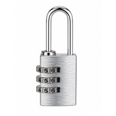 Cadenas a combinaison - ABUS - 145/20 - 3 chiffres - Aluminium argent