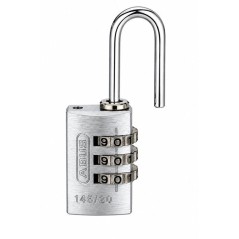 Cadenas a combinaison - ABUS - 145/20 - 3 chiffres - Aluminium argent