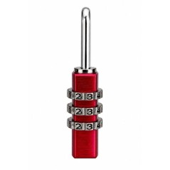 Cadenas a combinaison - ABUS - 145/20 - 3 chiffres - Aluminium rouge - Anse acier