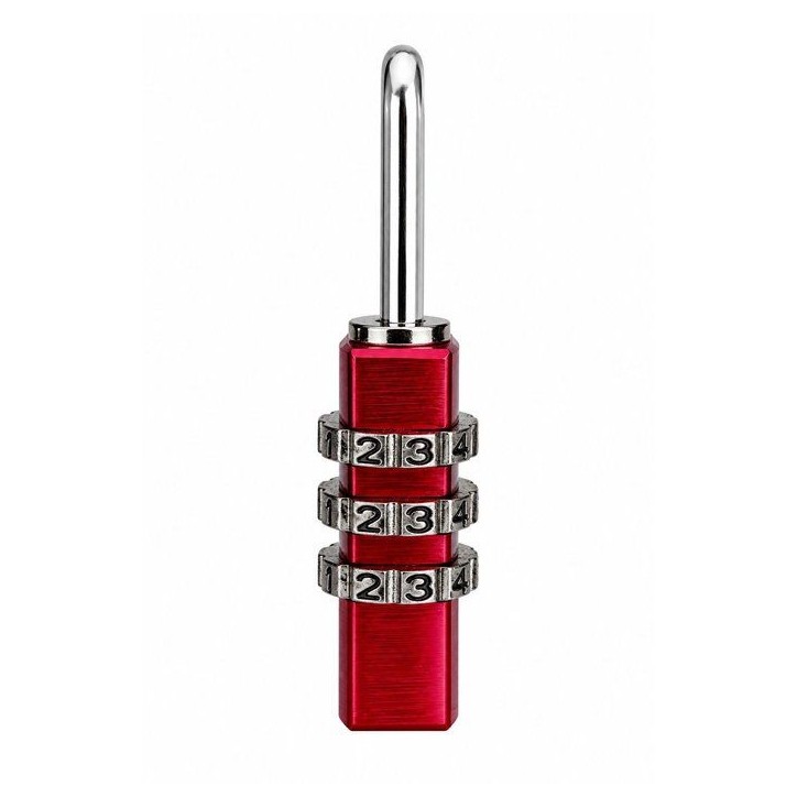 Cadenas a combinaison - ABUS - 145/20 - 3 chiffres - Aluminium rouge - Anse acier Cadenas a combinaison - ABUS - 145/20 - 3 chiffres - Aluminium rouge - Anse acier