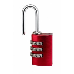 Cadenas a combinaison - ABUS - 145/20 - 3 chiffres - Aluminium rouge -