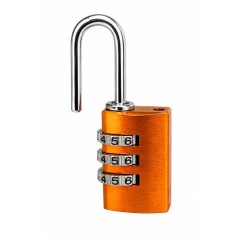 Cadenas a combinaison - ABUS - 145/20 - 3 chiffres - Aluminium orange