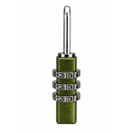 Cadenas a combinaison - ABUS - 145/20 - 3 chiffres - Aluminium vert - Usage quotidien