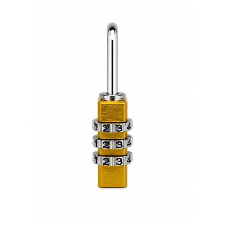 Cadenas a combinaison - ABUS - 145/20 - 3 chiffres - Aluminium jaune - Compact et léger
