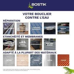 Membrane d'étanchéité - BOSTIK - Waterstop - Réparation fuites - C
