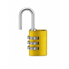 Cadenas a combinaison - ABUS - 145/20 - 3 chiffres - Aluminium jaune -