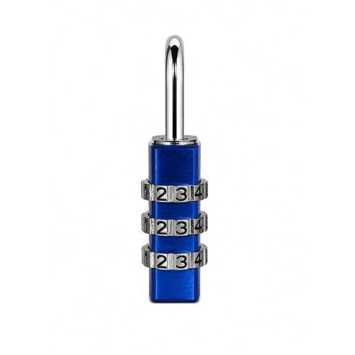 Cadenas a combinaison - ABUS - 145/30 - 3 chiffres - Aluminium bleu - Compact et robuste