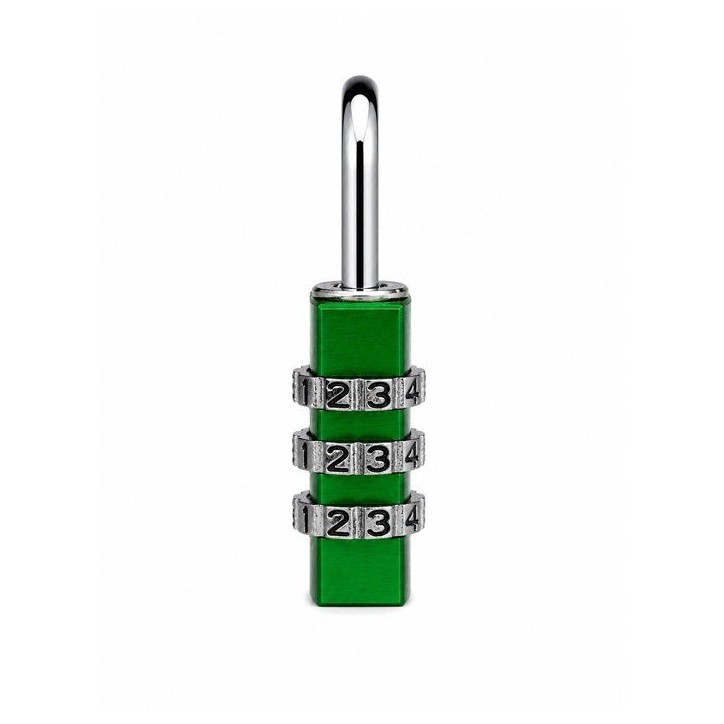 Cadenas a combinaison - ABUS - 145/30 - 3 chiffres - Aluminium vert - Usage voyage