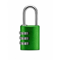 Cadenas a combinaison - ABUS - 145/30 - 3 chiffres - Aluminium vert -
