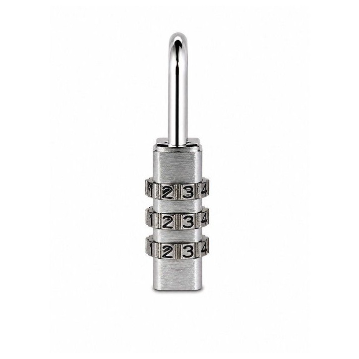 Cadenas a combinaison - ABUS - 145/30 - 3 chiffres - Aluminium argent - Format renforcé