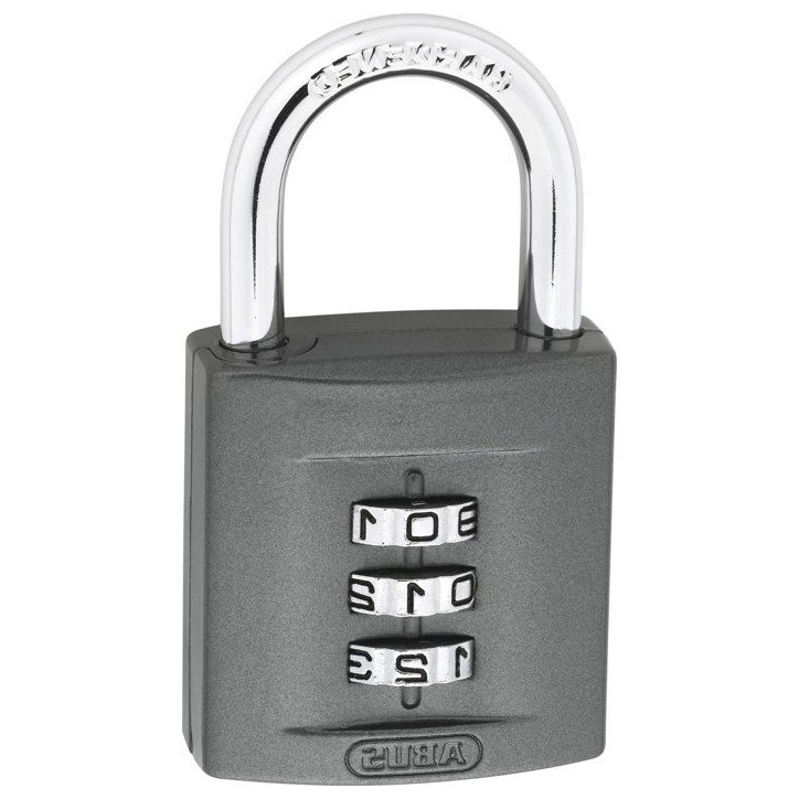 Cadenas a combinaison - ABUS - 158/40 - 4 chiffres - Zamac massif - Double verrouillage Cadenas a combinaison - ABUS - 158/40 - 4 chiffres - Zamac massif - Double verrouillage