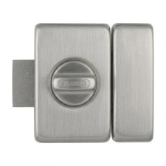 Verrou de porte - ABUS - V83 CB 40 F9 - a bouton - Acier brossé - Coffre acier
