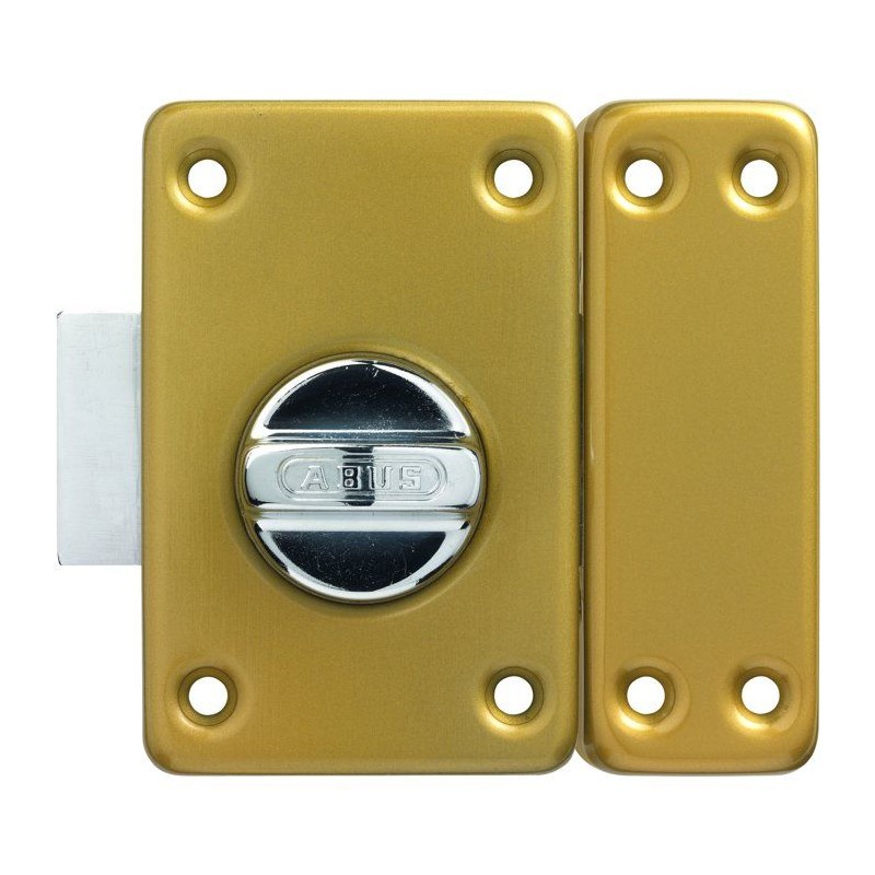 Verrou de porte - ABUS - VAD136 CB 45 - a bouton - Bronze - Entraxe 45