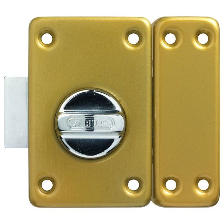 Verrou de porte - ABUS - VAD136 CB 45 - a bouton - Bronze - Entraxe 45 x 76 mm Verrou de porte - ABUS - VAD136 CB 45 - a bouton - Bronze - Entraxe 45 x 76 mm