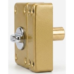 Verrou de porte - ABUS - VAD136 CB 45 - a bouton - Bronze - Entraxe 45 x 76 mm