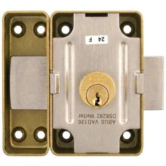Verrou de porte - ABUS - VAD136 CB 45 - a bouton - Bronze - Entraxe 45