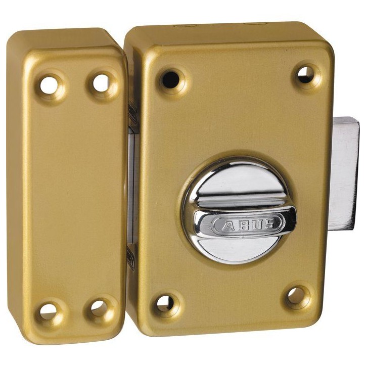 Verrou de porte - ABUS - VAD136 CB 45 - a bouton - Bronze - Entraxe 45 x 76 mm Verrou de porte - ABUS - VAD136 CB 45 - a bouton - Bronze - Entraxe 45 x 76 mm