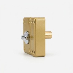 Verrou de porte - ABUS - VAD136 CB 45 - a bouton - Bronze - Entraxe 45