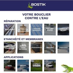 Membrane d'étanchéité - BOSTIK - Waterstop - Réparation fuites - S