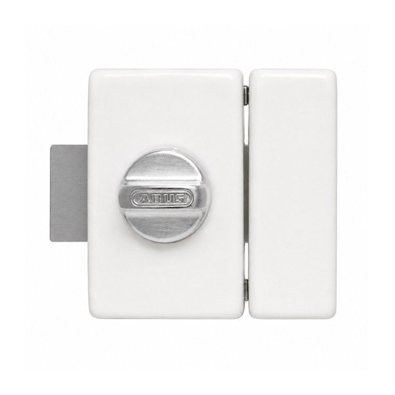 Verrou de porte - ABUS - V83 CB 45 W - a bouton - Blanc - Coffre acier