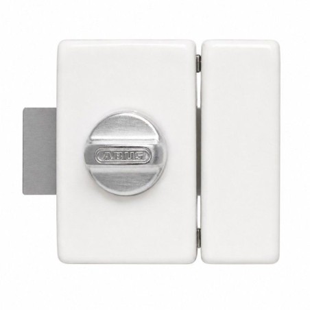 Verrou de porte - ABUS - V83 CB 45 W - a bouton - Blanc - Coffre acier