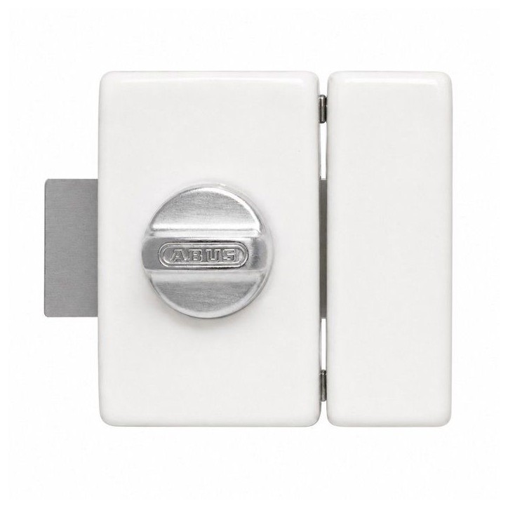 Verrou de porte - ABUS - V83 CB 45 W - a bouton - Blanc - Coffre acier Verrou de porte - ABUS - V83 CB 45 W - a bouton - Blanc - Coffre acier
