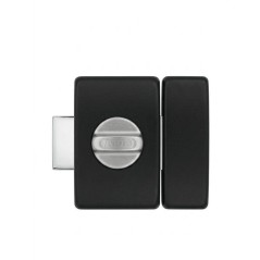 Verrou de porte - ABUS - V83 CB 40 BK - a bouton - Noir - Coffre acier