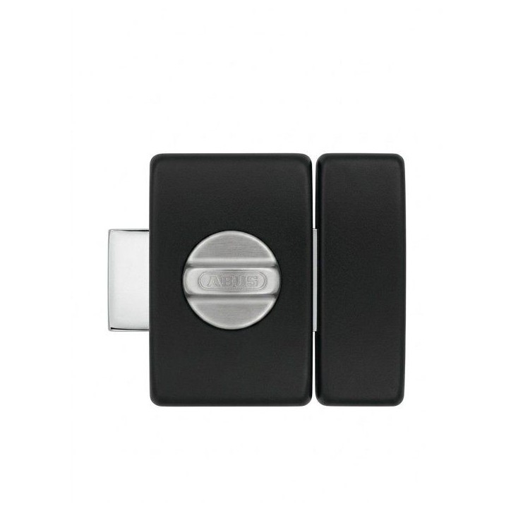 Verrou de porte - ABUS - V83 CB 40 BK - a bouton - Noir - Coffre acier