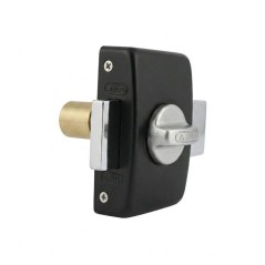 Verrou de porte - ABUS - V83 CB 45 BK - a bouton - Noir - Coffre acier