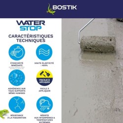 Membrane d'étanchéité - BOSTIK - Waterstop - Réparation fuites - S