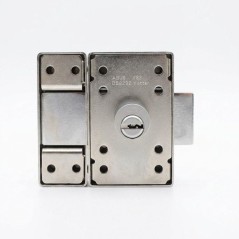 Verrou de porte haute sécurité - ABUS - VP12R CC 45 F9 - Double cyli