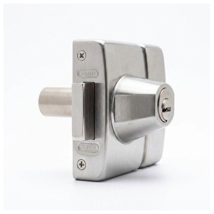 Verrou de porte haute sécurité - ABUS - VP12R CC 45 F9 - Double cylindre - Acier brossé - 12 goupilles Verrou de porte haute sécurité - ABUS - VP12R CC 45 F9 - Double cylindre - Acier brossé - 12 goupilles