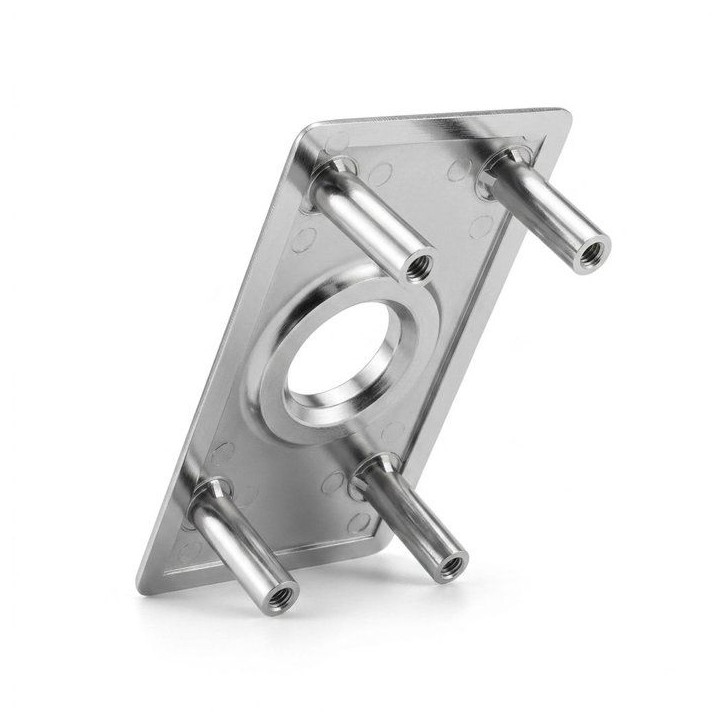 Verrou de porte haute sécurité - ABUS - VP12R CC 45 F9 - Double cylindre - Acier brossé - 12 goupilles Verrou de porte haute sécurité - ABUS - VP12R CC 45 F9 - Double cylindre - Acier brossé - 12 goupilles
