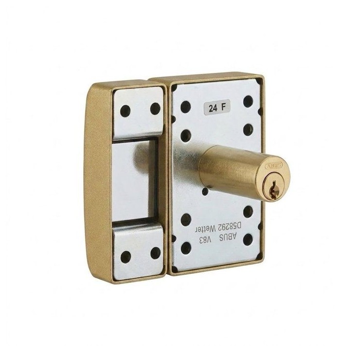 Verrou de porte - ABUS - V83 CB 45 - a bouton - Bronze - Coffre acier