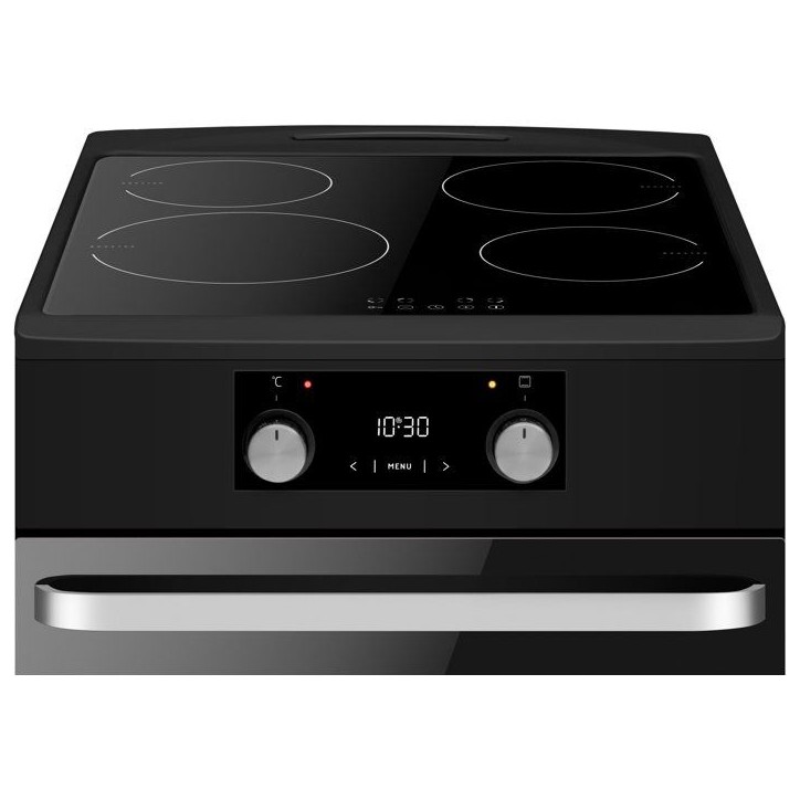 Piano de cuisson induction - AMICA - ACID605N/1 - 4 foyers - 1 four - 50 cm - Noir