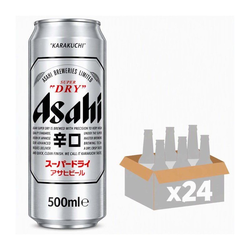 Asahi - Super Dry - Biere - 5,0% Vol. - 24x50cl