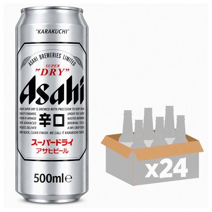 Asahi - Super Dry - Biere - 5,0% Vol. - 24x50cl