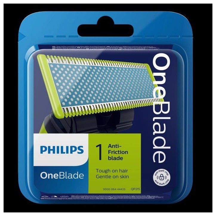 Lame de rechange OneBlade - PHILIPS - QP215/50 - First Shave - anti-friction - 1 lame Lame de rechange OneBlade - PHILIPS - QP215/50 - First Shave - anti-friction - 1 lame