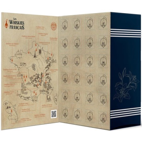 Calendrier de l'Avent découverte de 24 Whiskies Français - 24 x 2cl
