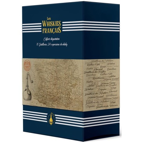 Calendrier de l'Avent découverte de 24 Whiskies Français - 24 x 2cl