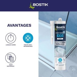 Mastic salle de bain - BOSTIK - Joint Parfait - Étanchéité silicone