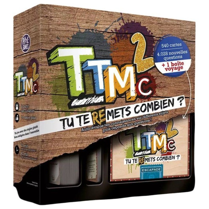 Jeu de société - TTMC - Tu Te (Re)Mets Combien ? - Quiz culture générale - Des 14 ans Jeu de société - TTMC - Tu Te (Re)Mets Combien ? - Quiz culture générale - Des 14 ans