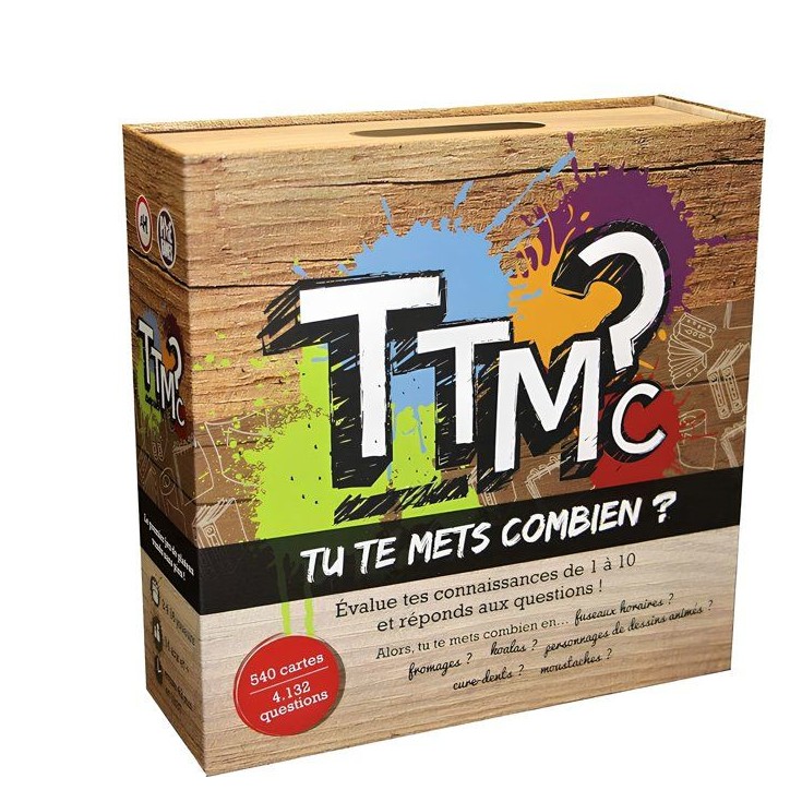 Jeu de société - TTMC - Tu Te Mets Combien ? - Quiz culture générale - Des 14 ans Jeu de société - TTMC - Tu Te Mets Combien ? - Quiz culture générale - Des 14 ans
