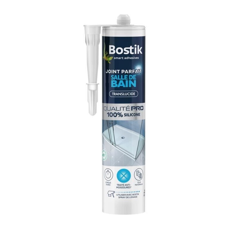 Mastic salle de bain - BOSTIK - Joint Parfait - Étanchéité silicone Mastic salle de bain - BOSTIK - Joint Parfait - Étanchéité silicone
