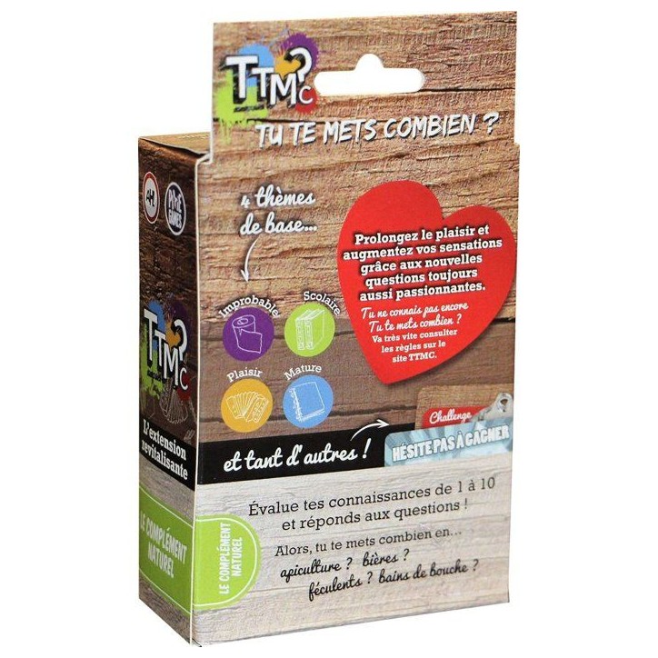 Extension de jeu - TTMC - Le Complément Naturel - 1035 questions inédites - Des 14 ans Extension de jeu - TTMC - Le Complément Naturel - 1035 questions inédites - Des 14 ans