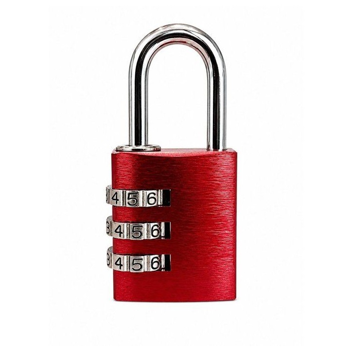 Cadenas a combinaison - ABUS - 145/30 - 3 chiffres - Aluminium rouge - Sans clé Cadenas a combinaison - ABUS - 145/30 - 3 chiffres - Aluminium rouge - Sans clé